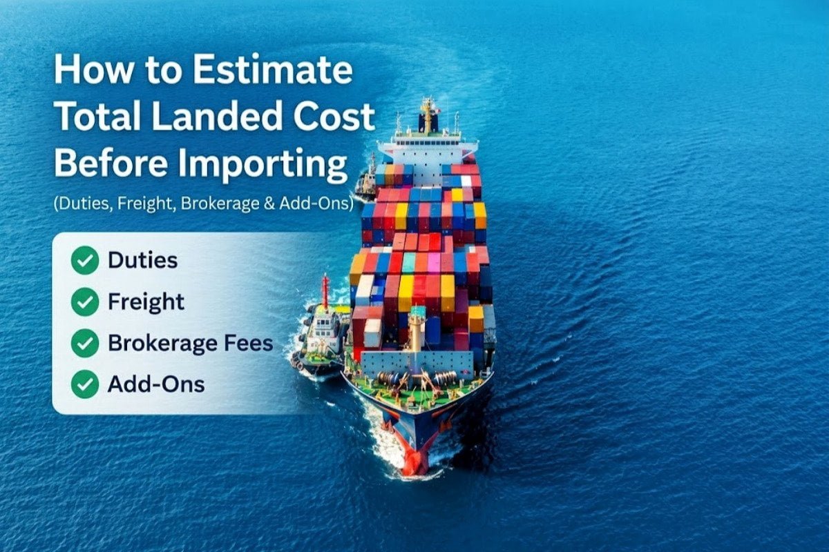 how to calculate landed cost for vacuum cleaners